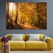 Горска пътека през есента - картина пано за стена - Thumbnail 1