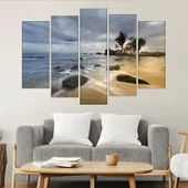 Каменист плаж на остров Фукок - картина пано за стена - Thumbnail 3