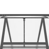 Оранжерия - поликарбонат - стоманена основа - 334x169x195 см - Thumbnail 8