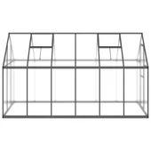 Оранжерия - поликарбонат - стоманена основа - 334x169x195 см - Thumbnail 3