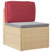 Възглавница за облегалка Wine Red 60x40x12 см Оксфордска тъкан - Thumbnail 1