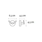 Двойна закачалка за баня Moderno KAPITAN - Thumbnail 2