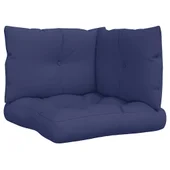 Палетни възглавници, 3 бр, нейви сини, Оксфорд плат - Thumbnail 2