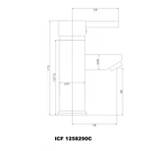 Смесител за умивалник "Хотелска серия "  Inter Ceramic - Thumbnail 2