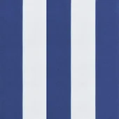 Възглавници за външни пейки 2 бр синьо-бели 100x50x7 см плат - VL361671 - Thumbnail 8
