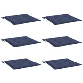 Палетни възглавници, 6 бр, нейви сини, 50x50x4 см, Оксфорд плат - Thumbnail 3