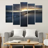 Мост на брега на остров Фукок - картина пано за стена - Thumbnail 3