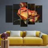 Жълто-червени рози - картина пано за стена - Thumbnail 3