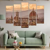 Изглед над Флоренция - картина пано за стена - Thumbnail 3