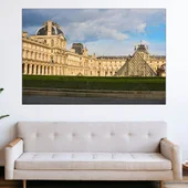 Лувъра в Париж - картина пано за стена - Thumbnail 1