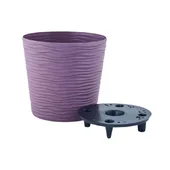 Саксия с дренаж Ø16 см лилава Фюжън - Thumbnail 1