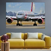 Боинг 757 на пистата - картина пано за стена - Thumbnail 1