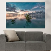 Мангрово дърво преди изгрев - картина пано за стена - Thumbnail 1