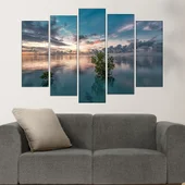 Мангрово дърво преди изгрев - картина пано за стена - Thumbnail 3