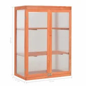Мини оранжерия - 75x47x109 см - дърво и поликарбонат - Thumbnail 10