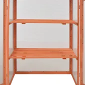 Мини оранжерия - 75x47x109 см - дърво и поликарбонат - Thumbnail 1