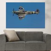 Самолет в авиошоу - spitfire - картина пано за стена - Thumbnail 1