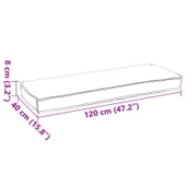 Възглавници за палета за пейка 2 бр Сиво 120x40x8 см Оксфордска материя - VL42001699 - Thumbnail 7