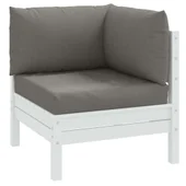 Палетни възглавници, 3 бр, меланж тъмносиви, плат - Thumbnail 1