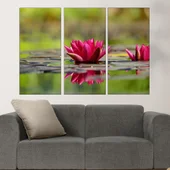 Езерце с водни лилии - картина пано за стена - Thumbnail 2
