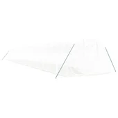 Оранжерия със стоманена рамка бяла 60 м² 20x3x2 м - Thumbnail 2