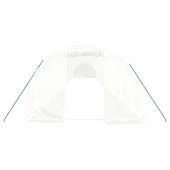 Оранжерия със стоманена рамка бяла 60 м² 20x3x2 м - Thumbnail 3