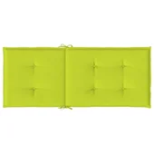 Възглавници за столове 2 бр яркозелени 120x50x3 см плат - VL314119 - Thumbnail 6