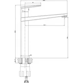 Висок стоящ смесител за умивалник Бианка бял мат INTER CERAMIC - Thumbnail 3