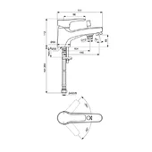 Стоящ смесител за вана/душ SevaS Vidima - Thumbnail 2