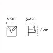 Двойна закачалка за баня Quattro KAPITAN - Thumbnail 3