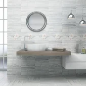 Фаянс 25х40 см Пастел сив 5845 KAI - Thumbnail 2