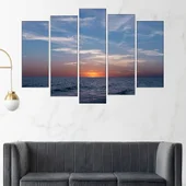 Изгрев над океана - картина пано за стена - Thumbnail 3