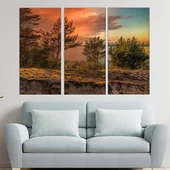 Залез над голямо езеро - картина пано за стена - Thumbnail 2