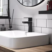 Стоящ смесител за умивалник Algeo черен мат FERRO - Thumbnail 2