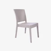 Градински стол без подлакътници капучино Zeugma Rattan MEVSIM - Thumbnail 1