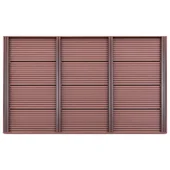 Подова настилка за соларен душ, кафява, 101x63x5,5 см, WPC - Thumbnail 2