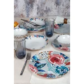 Порцеланов сервиз за хранене 24 части Макове FARIKA - Thumbnail 3