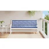 Възглавници за градинска пейка 2бр синьо-бяло райе Оксфорд плат - VL361728 - Thumbnail 3