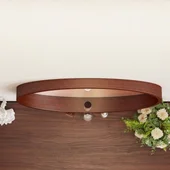 Oгледало за баня ∅60 см - WOODEN INTER CERAMIC - Thumbnail 5