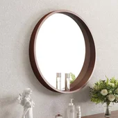 Oгледало за баня ∅60 см - WOODEN INTER CERAMIC - Thumbnail 2
