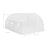 Оранжерия - 4.5x3x2 м - полиетилен и стомана - 13,5м² - Thumbnail 11