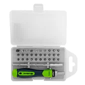 Реверсивна отвертка за фина механика с битове и вложки 32 части СИБРТЕХ - Thumbnail 3