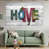 Декорация HOME на бял фон - картина пано за стена - Thumbnail 1
