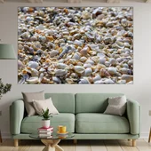 Мидени черупки на плажа - картина пано за стена - Thumbnail 1