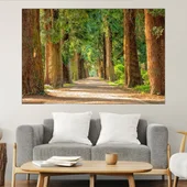 Път сред вековни дървета - картина пано за стена - Thumbnail 1