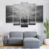 Пуст кей в морето - картина пано за стена - Thumbnail 3