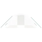 Оранжерия със стоманена рамка  4x2x2 м - 8 м² бяла - Thumbnail 3