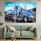 Товарен Американски камион - картина пано за стена - Thumbnail 2
