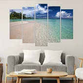 Тюркоазен плаж - картина пано за стена - Thumbnail 3