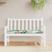 Възглавница за градинска пейка многоцветна 120x50x7 см текстил - VL361597 - Thumbnail 1